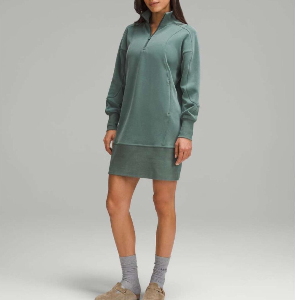 Lululemon softstreme long sleeve zip up dress